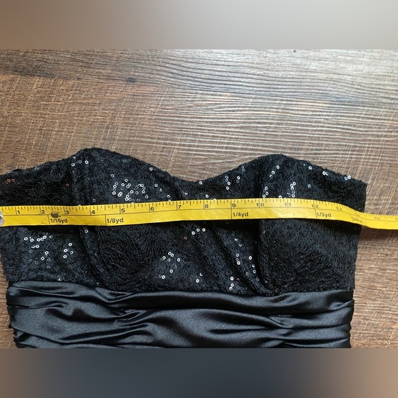 SPEECHLESS black white ombré high low dress prom formal hoco sz 7 juniors EUC - Picture 8 of 16